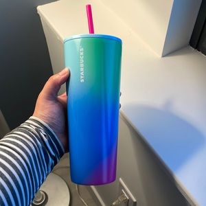Starbucks rainbow metal tumbler